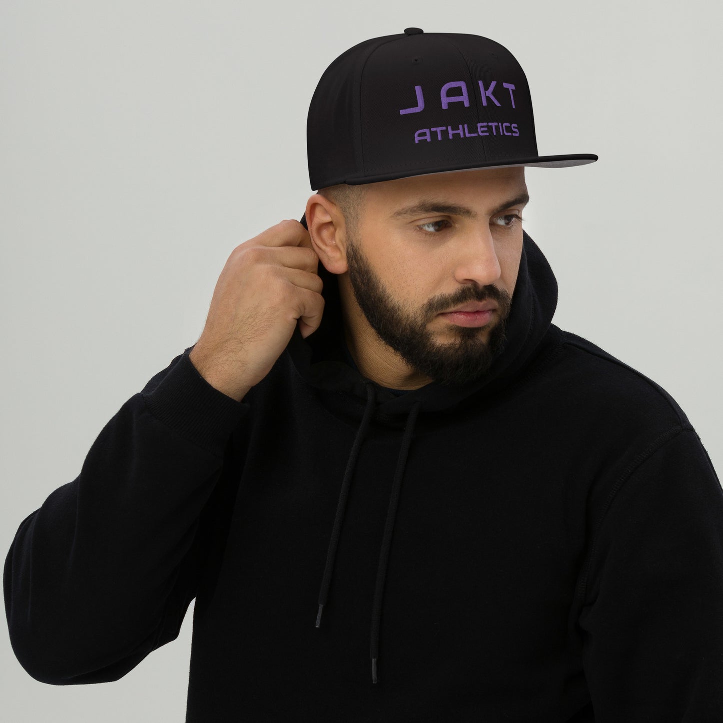Snapback Hat Purple Logo